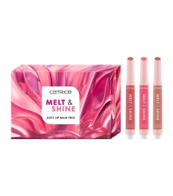 Trío de bálsamos labiales Melt & Shine