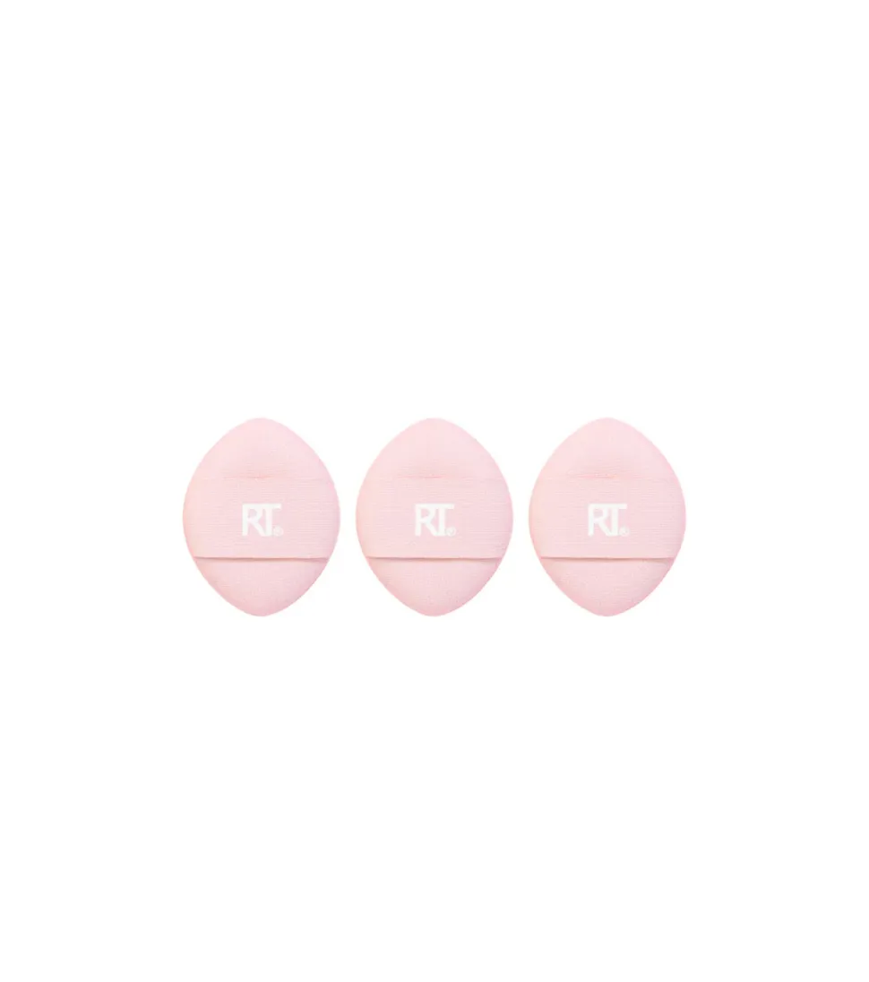 Trío de mini borlas de maquillaje para polvo Miracle