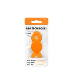 Trío de mini esponjas de maquillaje para corrector Miracle