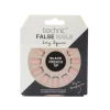 Uñas postizas False Nails Long Square - Black French Tip
