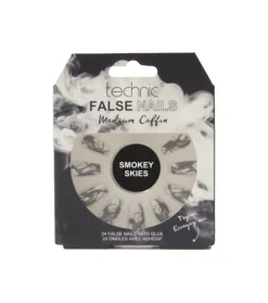 Uñas postizas False Nails Medium Coffin - Smokey Skies