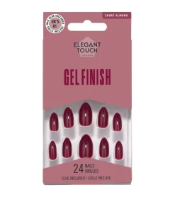 Uñas Postizas Gel Finish - Cherry Pie