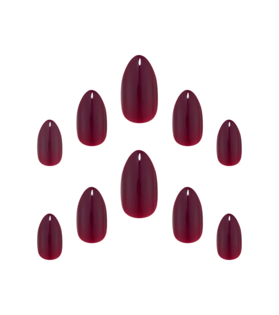 Uñas Postizas Gel Finish - Cherry Pie