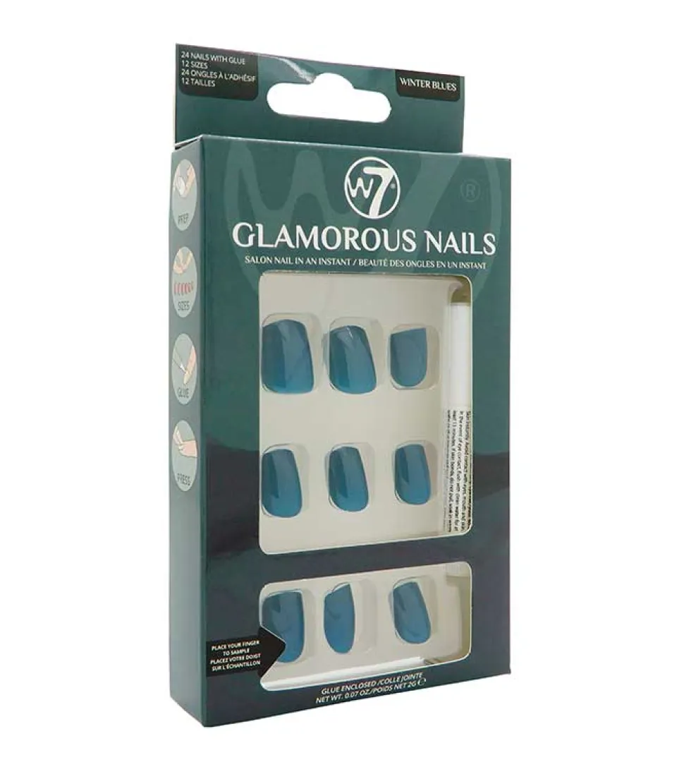 Uñas postizas Glamorous Nails - Winter Blues
