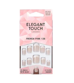 Uñas Postizas Natural French - 126: Small Pink