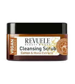 *Vegan & Balance* - Exfoliante corporal limpiador - Aceite de algodón y monoi