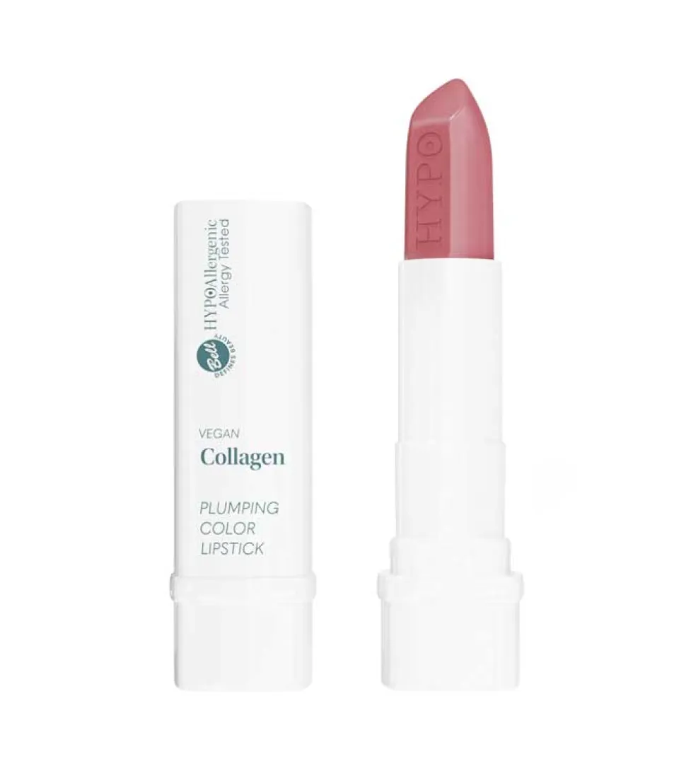 *Vegan Collagen* - Barra de labios HypoAllergenic Plumping Color Lipstick - 02: Nude