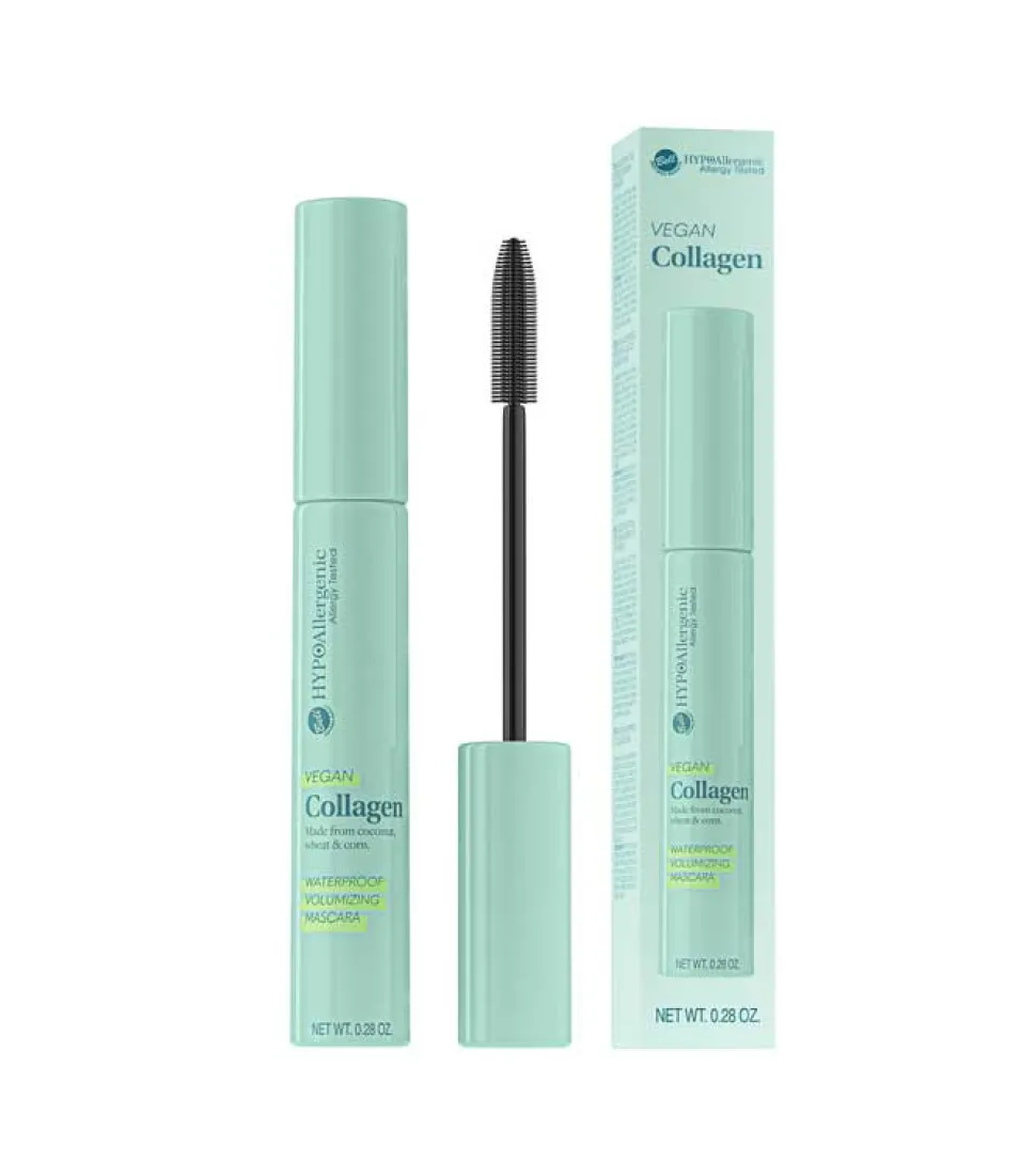 *Vegan Collagen* - Máscara de pestañas voluminizadora HypoAllergenic - Waterproof