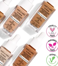 Wet N Wild - Base de maquillaje Bare Focus Niacinamide Skin Tint - Light Medium