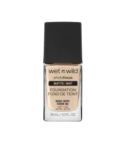 Wet N Wild - Base de maquillaje Photo Focus Matte - E363C: Nude Ivory