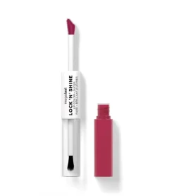 Wet N Wild - Dúo de labial y brillo Mega Last Lock ‘N’ Shine - LA Pink