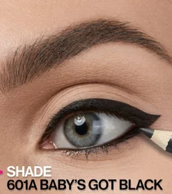 Wet N Wild - Lápiz delineador de ojos Color Icon - E601A: Baby's Got Black