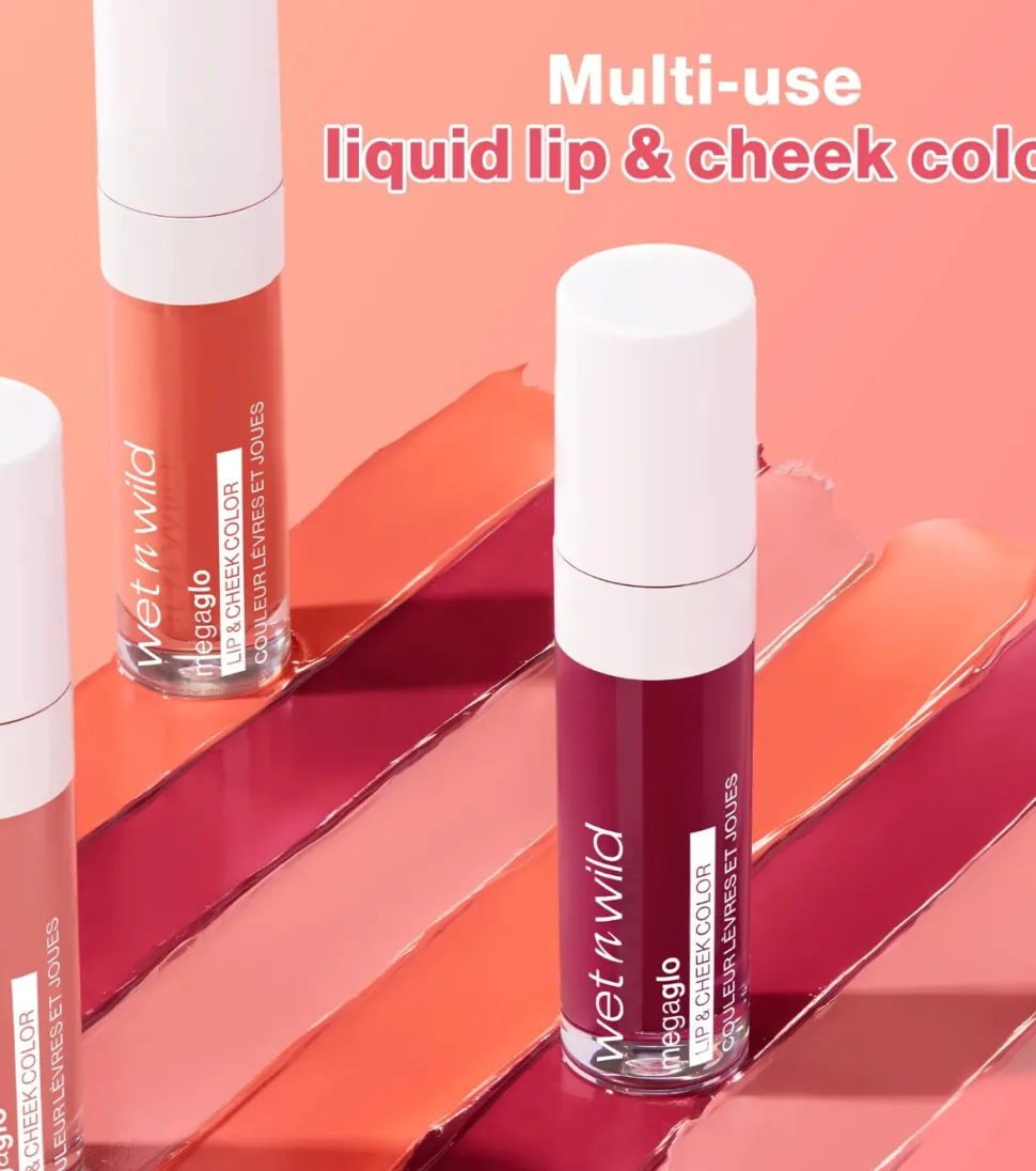 Wet N Wild - Tinte para labios y mejillas megaglow - Berry True