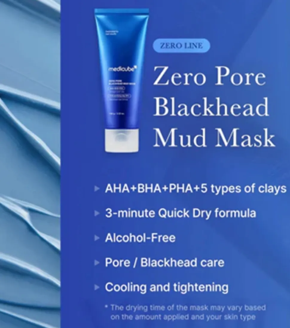 *Zero Pore* - Mascarilla con AHA, BHA y PHA Blackhead Mud Mask